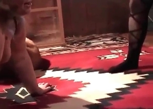 Nasty bestiality with a fatty zoophile