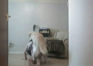 Zoophilic slut adores bestiality sex