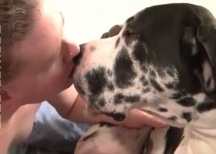 Zoophile is having fun with a doggy
