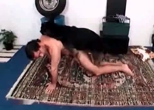 Hardcore bestiality with a male